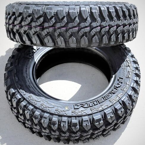 مجموعة من 2 (اثنين) Forceum M/T 08 Plus Mud إطارات شعاعية للشاحنات الخفيفة للطرق الوعرة - 165/80R13 165/80/13 165/80-13 94/93Q نطاق التحميل D LRD 8-Ply BSW جدار جانبي أسود in Kuwait