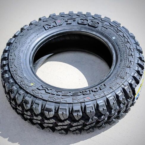 مجموعة من 2 (اثنين) Forceum M/T 08 Plus Mud إطارات شعاعية للشاحنات الخفيفة للطرق الوعرة - 165/80R13 165/80/13 165/80-13 94/93Q نطاق التحميل D LRD 8-Ply BSW جدار جانبي أسود in Kuwait