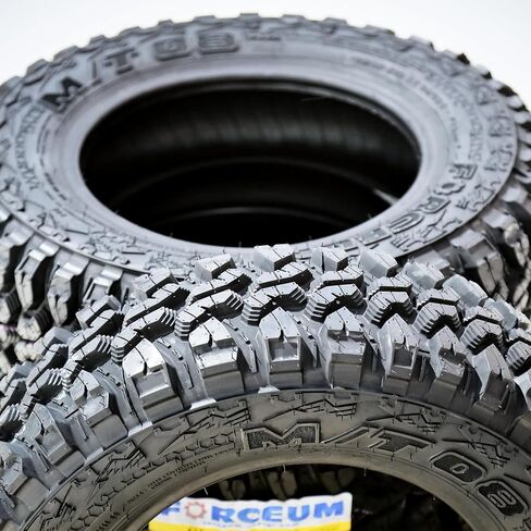 مجموعة من 2 (اثنين) Forceum M/T 08 Plus Mud إطارات شعاعية للشاحنات الخفيفة للطرق الوعرة - 165/80R13 165/80/13 165/80-13 94/93Q نطاق التحميل D LRD 8-Ply BSW جدار جانبي أسود in Kuwait