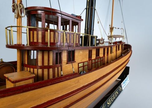 الغرب الأوسط 957 Seguin Tugboat 1:32 طقم سفينة نموذج خشبي - قاطرة ميناء خشبية كلاسيكية على الحاجز - نموذج قارب خشبي مقطوع بالليزر للبالغين للبناء - مجموعة المستوى المتقدم in Kuwait