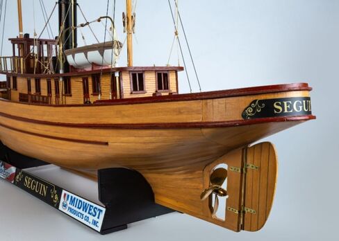 الغرب الأوسط 957 Seguin Tugboat 1:32 طقم سفينة نموذج خشبي - قاطرة ميناء خشبية كلاسيكية على الحاجز - نموذج قارب خشبي مقطوع بالليزر للبالغين للبناء - مجموعة المستوى المتقدم in Kuwait