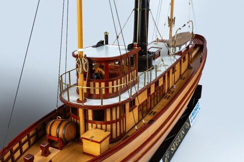 الغرب الأوسط 957 Seguin Tugboat 1:32 طقم سفينة نموذج خشبي - قاطرة ميناء خشبية كلاسيكية على الحاجز - نموذج قارب خشبي مقطوع بالليزر للبالغين للبناء - مجموعة المستوى المتقدم in Kuwait