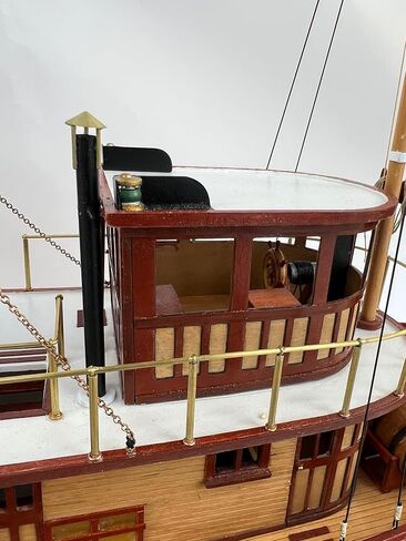 الغرب الأوسط 957 Seguin Tugboat 1:32 طقم سفينة نموذج خشبي - قاطرة ميناء خشبية كلاسيكية على الحاجز - نموذج قارب خشبي مقطوع بالليزر للبالغين للبناء - مجموعة المستوى المتقدم in Kuwait