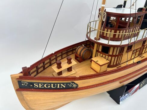 الغرب الأوسط 957 Seguin Tugboat 1:32 طقم سفينة نموذج خشبي - قاطرة ميناء خشبية كلاسيكية على الحاجز - نموذج قارب خشبي مقطوع بالليزر للبالغين للبناء - مجموعة المستوى المتقدم in Kuwait
