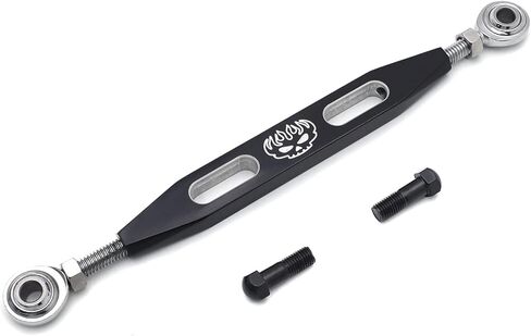 HONGK- وصلة نقل الحركة القصيرة لجمجمة اللهب المشقوقة باللون الأسود متوافقة مع H-D Sportster 1200 / Forty Eight XL1200X / SuperLow XL883L [B01M2BZTVF] in Kuwait