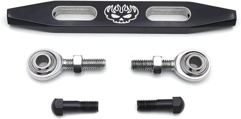 HONGK- وصلة نقل الحركة القصيرة لجمجمة اللهب المشقوقة باللون الأسود متوافقة مع H-D Sportster 1200 / Forty Eight XL1200X / SuperLow XL883L [B01M2BZTVF] in Kuwait