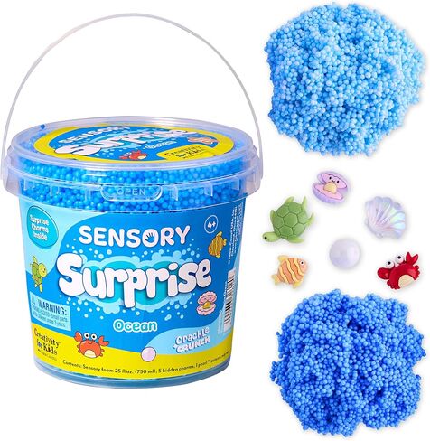 Creativity for Kids Sensory Surprise Ocean Kit | Crunchy Sensory Foam Toy for Kids | Dig, Squish & Discover Hidden Ocean Surprises | Mess-Free, Screen-Free Play (Ages 4+) in Kuwait