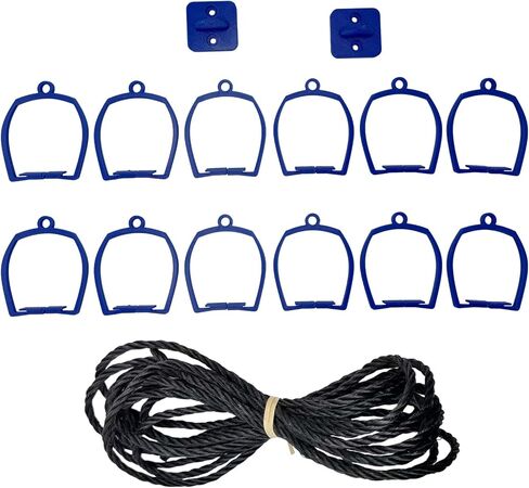 Suspension Bridge Track Accessory Compatible with Hot Wheels Tracks, Blue Suspension Bridge Kit with 12 Bridge Supports, Rope & Wall Connectors, Creative Race Track Connector for Hot Wheels-Style Cars in Kuwait