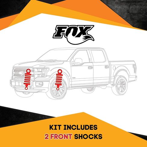 مجموعة من 2 ملف Fox 2.0 Performance Series - أكثر من IFP 0-2 بوصة ممتصات صدمات أمامية للرفع تناسب Nissan Titan 2004-2015 2WD in Kuwait