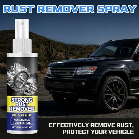 Strong Rust Remover, 2PCS Rust Remover Spray for Metal, Multipurpose Rust Stain Remover Spray, Heavy Duty Metal Cleaner for Vehicles, Tools, Chains, and Iron Out Rust Stain Remover in Kuwait