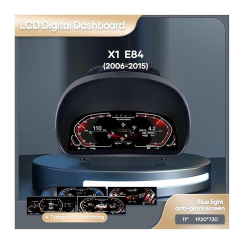 نظام لينكس لوحة سيارة LCD متوافقة مع BMW X1 E84 2006-2015 سيارة مجموعة رقمية أداة عرض شاشة عداد السرعة in Kuwait