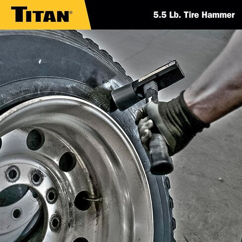 مطرقة إطار Titan 63605 بوزن 5.5 رطل، ومقبض من الألياف الزجاجية مقاس 16.5 بوصة مع قبضة مانعة للانزلاق، وتصميم مزدوج الوجه مع رأس فولاذي مُشكل ورأس مطاطي غير قابل للتشوه، وحماية من الضربات الزائدة in Kuwait