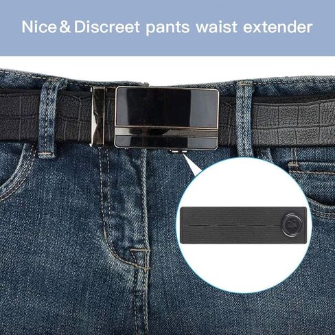 4 Pack Premium Elastic Waist Extenders - Adjustable Button Extender for Maternity & Casual Pants in Kuwait