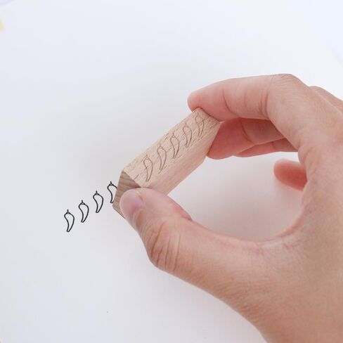 5 Chili Pepper Spice Rating Rubber Stamp – Stamp for Journaling, Planners, Scrapbooking, DIY Crafts, Recipe Books, Cooking Journals & Kitchen Notes in Kuwait