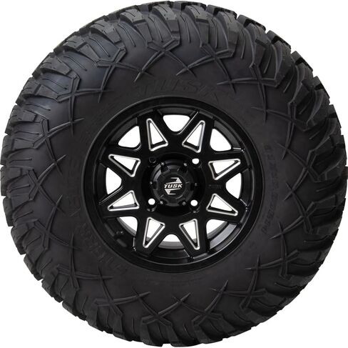 عجلة تاسك تينتيك 4/137 14x7 4.0 + 3.0 مطحونة/أسود لسيارة Can-Am Maverick Sport 1000 2019-2022 in Kuwait