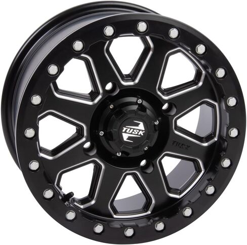 4/156 Tusk Uinta Beadlock Wheel 15x7 6.0 + 1.0 Milled/Black in Kuwait