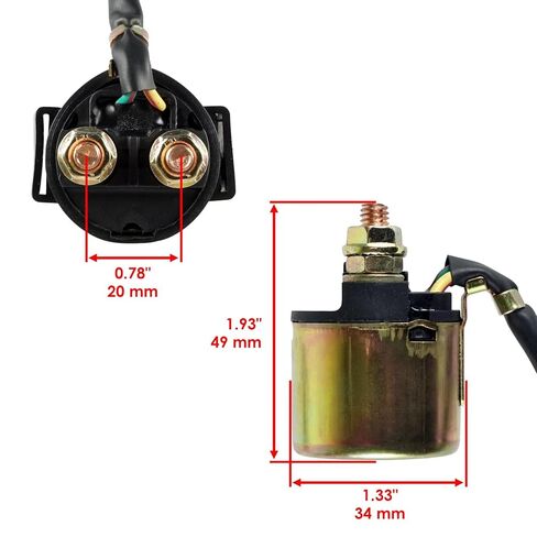 Starter Relay Solenoid Kit 31200-HM3-671 High Torque Waterproof Replacement for Honda TRX300EX Sportrax 300 1993-2006 Replaces 35850-HA7-670 35850-HN1-A70 in Kuwait