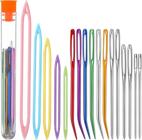 Assorted Yarn Needles Darning Tapestry Large Sewing Big Eye Weaving Needle Darning Crochet Wool Finishing Knitting Needles for Thick Bulky Yarn in Kuwait