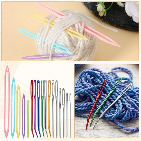 Assorted Yarn Needles Darning Tapestry Large Sewing Big Eye Weaving Needle Darning Crochet Wool Finishing Knitting Needles for Thick Bulky Yarn in Kuwait