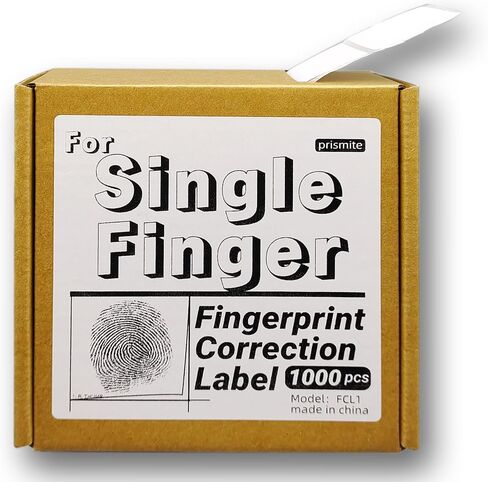 prismite Correction Labels for Finterprint Cards, for Single Finger, Pack of 1000 in Kuwait