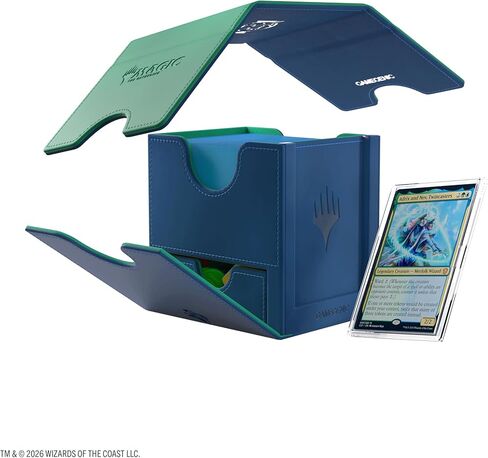 Gamegenic Magic: The Gathering Secrets of Strixhaven Sidekick PRO 100+ XL - صندوق سطح قابل للتحويل، يحمل أكثر من 100 بطاقة بأكمام مزدوجة، شاشة عرض قائد التحميل الجانبي in Kuwait
