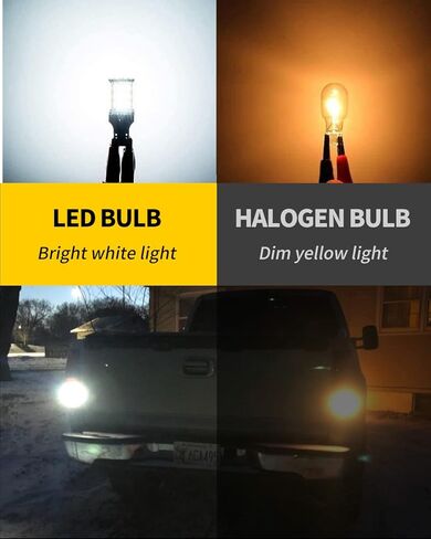T15 921 912 906 مصابيح LED زينون بيضاء احتياطية ضوء 2835 شرائح متوافقة مع 2011 2012 2013 2014 2015 2016 Ford F250 F350 Super Duty Reverse Lights، حزمة من 2 in Kuwait