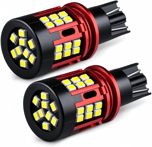 لمبة LED T15 921 912، 6000K بيضاء فائقة السطوع احتياطية عكسية، مصابيح بديلة W16W LED لشاحنة السيارات الدفع الرباعي، سهلة التوصيل والتشغيل، حزمة من 2 in Kuwait