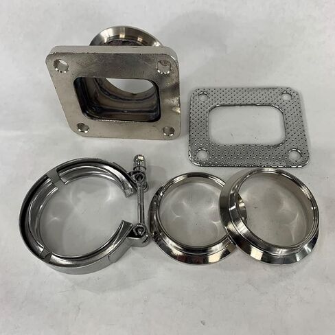 2.5 "V-Band Flange to T4-4 Bolt Turbo Charger Flange Conversion Converter مع المشبك وحشية in Kuwait