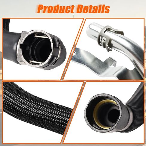 4 PCS HVAC Heater Supply Return Hose Kit Compatible with Jeep Cherokee 2.4L 2014-2018, Chrysler 200 2015-2017 Replace 68199254AB 68199254AA 68192082AA Air Conditioning Hose Pipe Fitting in Kuwait
