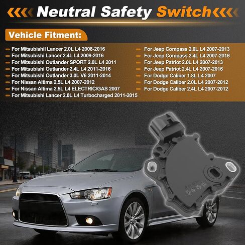 Neutral Safety Switch Sensor NS629 NS473 NS671 8617A002 319181XG0A 319181XG0B 5189839AA for Mitsubishi Lancer Outlander for Nissan Altima for Jeep Compass Patriot for Dodge Caliber in Kuwait
