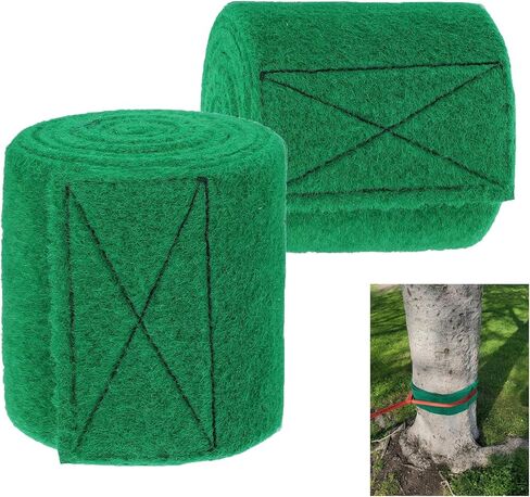 واقيات شجرة للخطوط Slacklines مقاس 79 بوصة × 4 بوصة - قطعتان من أغطية اللباد غير القابلة للانزلاق مع أشرطة توجيه مضادة للانزلاق - ملابس مثالية للشجرة في الهواء الطلق لأراجيح Ziplines وحبل Slackline in Kuwait