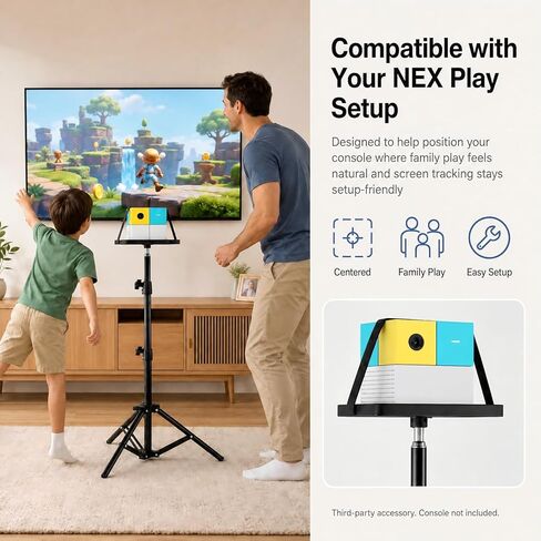 حامل جهاز عرض تفاعلي للأطفال متوافق مع Nex Playground، حامل وصينية معدنية شديدة التحمل، لمسة نهائية غير لامعة مقاومة للخدش، يتضمن حقيبة تحكم من السيليكون in Kuwait