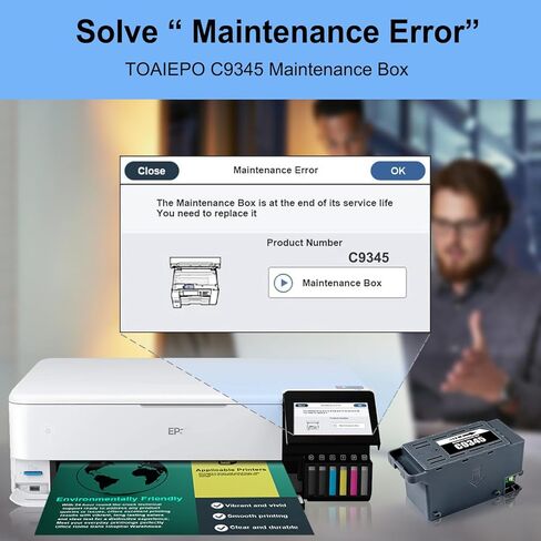 C9345 Ink Maintenance Box Tank for ET-8550 ET-16600 ET-5850 ET-5800 ET-16650 ET-8500 WF-7840 WF-7820 ET-5880 WF-7310 ST-C8000 ST-C8090 Printer in Kuwait