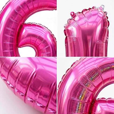 ACOCO 30" Big Bow for Car with 40" Number 16 Balloons, Giant Rose Red Car Bow Gift Decoration for Sweet 16th Birthday, Includes Suction Cups for Safe Mounting in Kuwait