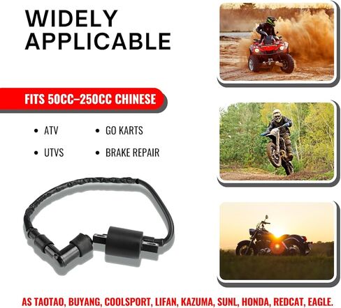 ملف إشعال ATV متوافق مع 50cc 70cc 90cc 110cc 125cc 150cc 200cc 250cc ATVs، الدراجة الترابية، Go Kart، Taotao، Buggy، Quad، Scooter، Coolster والدراجات النارية in Kuwait