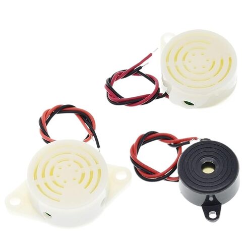95DB Alarm High-Decibel DC 3-24V 12V Electronic Buzzer Beep Alarm Intermittent Continuous Beep Car Van SFM-27(SFM-20B) in Kuwait