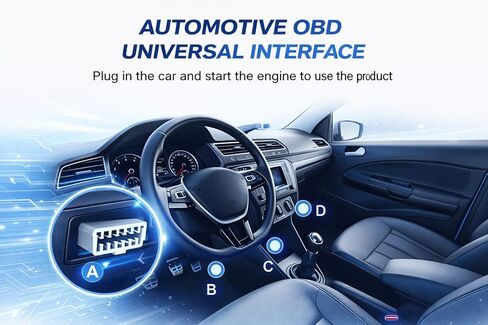أداة تشخيص الماسح الضوئي V519 Obd2، قارئ رمز السيارة مع 35,901 بحث DTC مدمج، فحص قارئ ضوء المحرك، البيانات الحية، جاهزية I/M، اختبار جهد البطارية، لمركبات 1996+ in Kuwait