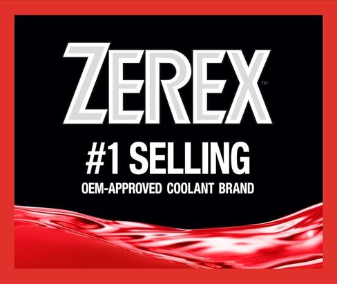Zerex Heavy Duty Extended Life Nitrite Free Red 50/50 Ready-to-Use Antifreeze Coolant 1 Gallon, Case of 6 in Kuwait