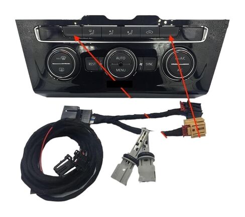 AC Climate Control Panel for MQB Platform for Passat B8 Upgrade Manual to Automatic Climatronic Air Condition AC Control Switch Panel(with Seat Heat) in Kuwait