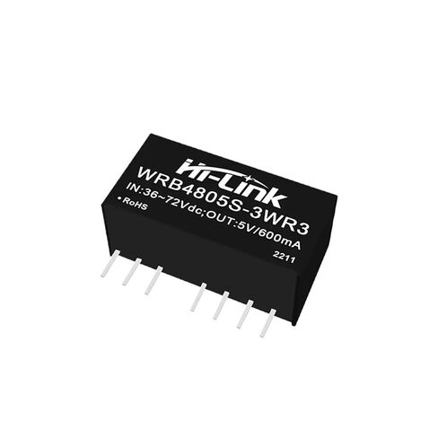10 قطعة/الوحدة WRB4805S-3WR3 3 واط 48 فولت إلى 5 فولت 600mA تيار مستمر تيار مستمر محول التيار الكهربائي وحدة ذكية in Kuwait