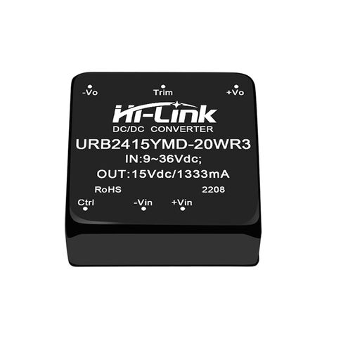 5pc/lot URB2405YMD-20WR3 Small Size 20W 24V to 5V 4A DC DC Converter Power Supply Intelligent Module(URB2415YMD-20WR3) in Kuwait