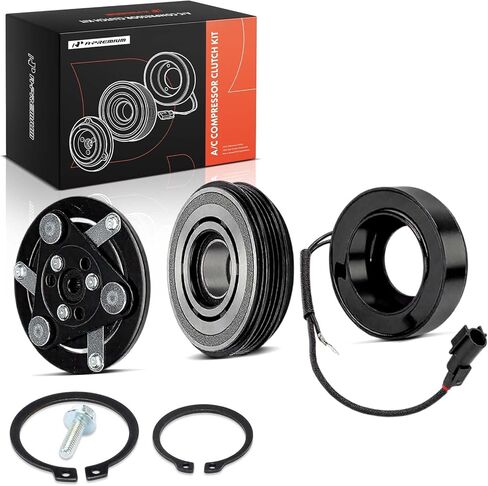 A-Premium Air Conditioner AC Compressor Clutch Kit Compatible with Volvo XC60 2015-2016, S60 2012-2016, XC70 2016, S80 2012-2015, V60 2015-2016, S60 Cross Country 2016, V60 Cross Country 2015-2016 in Kuwait