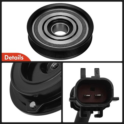 A-Premium Air Conditioner AC Compressor Clutch Kit Compatible with Jeep KJ Series Liberty 2005 2006 2.8L in Kuwait