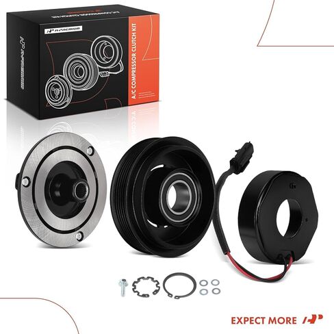 A-Premium Air Conditioner AC Compressor Clutch Kit Compatible with Jeep KJ Series Liberty 2005 2006 2.8L in Kuwait