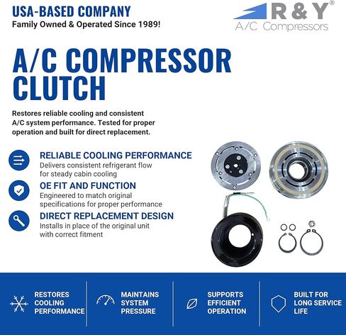 قابض ضاغط مكيف الهواء الجديد RYC IH584-01-CL (يناسب Honda Civic 1.8L 2012، 2013، 2014، 2015؛ يناسب Acura ILX 2.0L 2013، 2014، 2015) in Kuwait