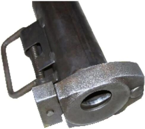 RAM 30K Square Gooseneck Coupler, 2-5/16 Inch Ball, 30,000 lbs Capacity, Weldable Square Tube, Unfinished, 4-1/2 Inch Outside (GCSQ-30008) Including 3" Rigid Hitch Logo Decal in Kuwait