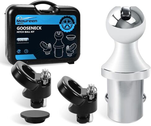 60618 38K Gooseneck Hitch Kit Puck System, 2-5/16 Gooseneck Ball Compatible with Dodge Ram 2013-2025 2500 3500, 2 Safety Chain Anchors & Storage Case in Kuwait