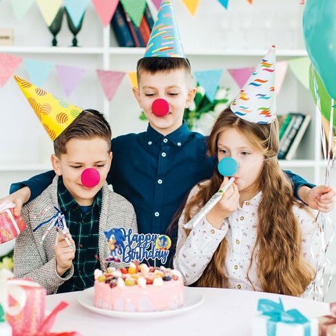 Soonic Happy Birthday Cake Topper – Soonic Blue Cake Decoration, Gamer Theme Party Supplies, Fun Cartoon Cake Decor for Birthday Celebration, Home, Bakery, or Event. in Kuwait