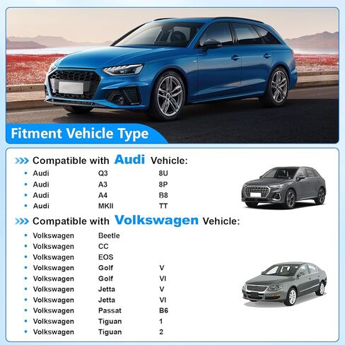 021071ECS01 مجموعة إصلاح ذراع رافعة السحب المنوع المتوافقة مع Audi 8U Q3 8P A3 B8 A4 TT MKII Volkswagen Beetle CC EOS Golf Jetta Passat B6 Tiguan 1 Tiguan 2 in Kuwait