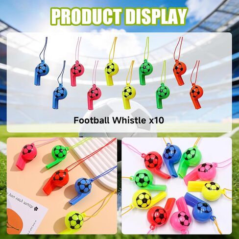 60PCS Soccer Party Favors, Soccer Goodie Bag Stuffers with 10 x 6.5 Inch Bags Keychain Medal Tattoo Sticker Slap Bracelets Whistles, for Kids Soccer Birthday Party Decorations Supplies Souvenirs in Kuwait